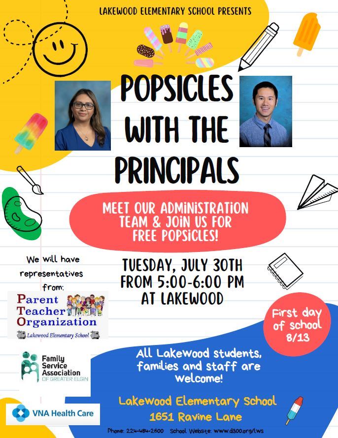 Popsicles with the Principals